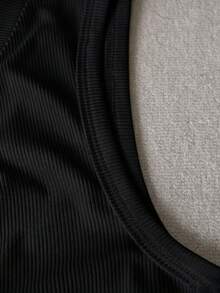 GlowEve CURVE Plus Size Women's Elegant Versatile Commute Vintage Knit Fashion Vest - Black - View 3