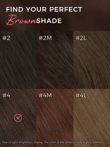 ALL READY WIG 9AM 棕色可穿戴无胶假发，人发预剪 26 英寸 5x6 巧克力棕色直发无胶假发，人发预拔漂白结 #4 深棕色蕾丝闭合假发，180 密度，适合女士 - S4 - 查看 11
