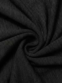 SHEIN 孕婦純色細肩帶洋裝與上衣休閒日常兩件套 - 深灰色 - 查看 9
