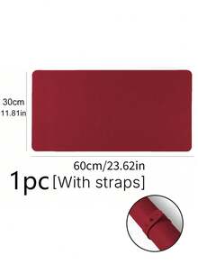 Waterproof And Durable Nail Art Table Mat, Made Of Waterproof And Soft PU Leather, Designed For Studio Tabletops And Foldable Nail Art Armrests. Ideal For Nail Artists In Salons And For Home Use. - Melon red - View 11