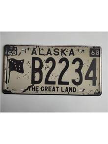 1pc 6x12inch Metal Tin Sign, Vintage American License Plate, Car Licenses Plate, Vintage Plaque Decor, Wall Art, Home Decor, Bar Decor, Room Wall Decor, House Art Decor, Garage Decor, Restaurant Decor, Perfect Gift - Multicolor - View 14