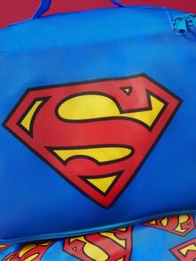 SUPERMAN X SHEIN Logo Printed Polyester Travel Storage Bag, Sorting Organizer, Multiple Sizes Available, - blue-red - View 3