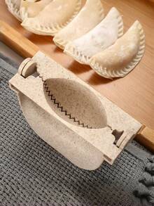 1pc Wheat Straw Creative Dumpling Maker, Available In Large, Medium And Small Sizes. Kitchen Supplies, Kitchen Tools, Dumpling Mold, Dumpling Clip, Dumpling Maker, Dumpling Mold, Cake Mold - Multicolor - View 6