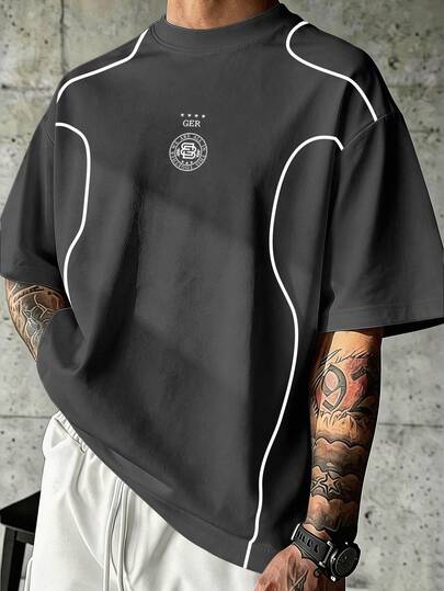 Sport MetroGents Men's Colorblock Trim Short Sleeve Sports T-Shirt