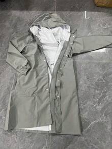 SHEIN 女士防水长款雨衣连帽风衣轻便旅行风衣夏季清凉、沙滩、旅行 - 彩色 - 查看 13