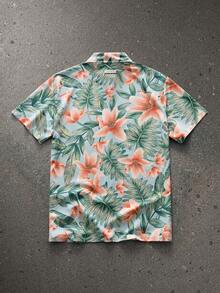 NEON BLANC Spring/Summer Men's Fashion Short Sleeve Shirt - Blue - View 2