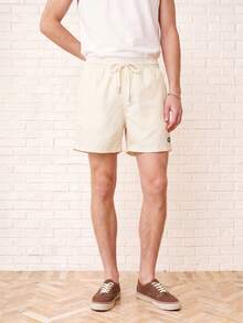 Zalmeno Apricot Men's Beach Shorts Christmas  With Water Repellent Fabric Quick Dry Technology And Pockets Ideal For Summer Sports And Gym Commuting Mens Shiny Cream Shorts Yellow Men Swim Trunks Christmas Gift - Apricot - View 3