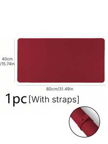 Waterproof And Durable Nail Art Table Mat, Made Of Waterproof And Soft PU Leather, Designed For Studio Tabletops And Foldable Nail Art Armrests. Ideal For Nail Artists In Salons And For Home Use. - Melon red - View 9