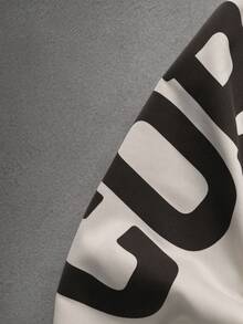 Manfinity Roghcode Sudadera de manga larga con cuello redondo, gráfico de letras, casual y versátil para uso diario para hombres - Albaricoque - Ver 4