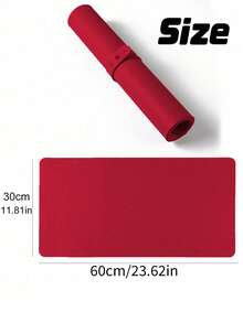 Waterproof And Durable Nail Art Table Mat, Made Of Waterproof And Soft PU Leather, Designed For Studio Tabletops And Foldable Nail Art Armrests. Ideal For Nail Artists In Salons And For Home Use. - bright red - View 3