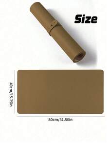Waterproof And Durable Nail Art Table Mat, Made Of Waterproof And Soft PU Leather, Designed For Studio Tabletops And Foldable Nail Art Armrests. Ideal For Nail Artists In Salons And For Home Use. - Light Apricot - View 3