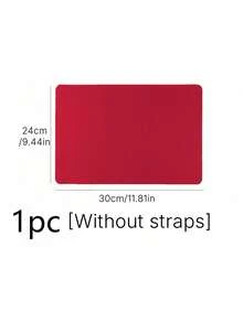 Waterproof And Durable Nail Art Table Mat, Made Of Waterproof And Soft PU Leather, Designed For Studio Tabletops And Foldable Nail Art Armrests. Ideal For Nail Artists In Salons And For Home Use. - bright red - View 8