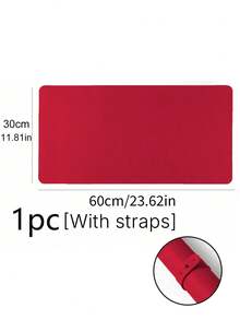 Waterproof And Durable Nail Art Table Mat, Made Of Waterproof And Soft PU Leather, Designed For Studio Tabletops And Foldable Nail Art Armrests. Ideal For Nail Artists In Salons And For Home Use. - bright red - View 12