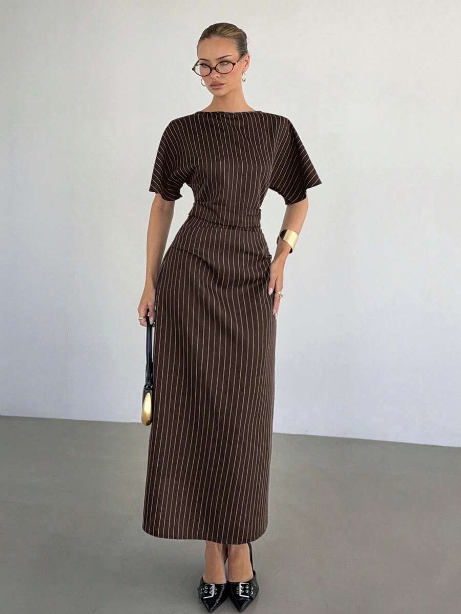 Siren Gaze Women's Summer Fashion Commute Tea Party Office Brown ...