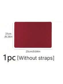 Waterproof And Durable Nail Art Table Mat, Made Of Waterproof And Soft PU Leather, Designed For Studio Tabletops And Foldable Nail Art Armrests. Ideal For Nail Artists In Salons And For Home Use. - Melon red - View 12