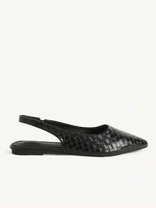 CUCCOO CHICEST Lace Mesh Closed Toe Women's Summer Wear Pointed Flat Shoes Ribbon Cross Belt Flat Shoes - Black - View 5