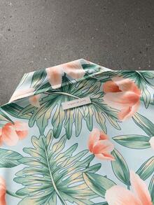 NEON BLANC Spring/Summer Men's Fashion Short Sleeve Shirt - Blue - View 5