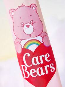 SHEIN X Care Bears 卡通熊印花黑膠手動傘，防紫外線遮陽防雨傘，可愛粉色折疊陽傘，適合日常通勤、戶外活動與粉絲 - 粉色 - 查看 8