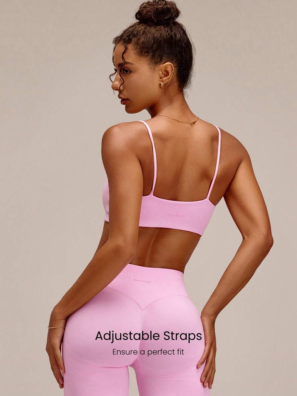 Ultrafine Soft Seamless Keep It Simple Sports Bra With Ultra-Thin Shoulder Straps & Removable Cups Training Workout Gym Fitness Daily Active