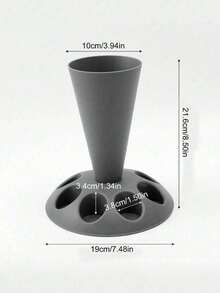 SHEIN 1pc Pastry Decoration Tool Holder, Pastry Bag Holder, Pipe Bag Holder, Cake Nozzle Holder, Cake Decoration Tool Ice Bag Holder, Baking Tool, (Gray) - Grey - View 8
