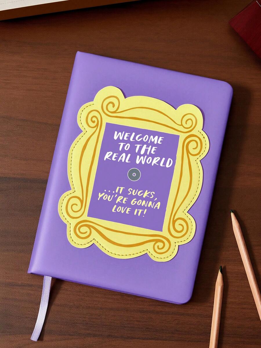 FRIENDS X SHEIN PU Notepad - Rectangle - View 1