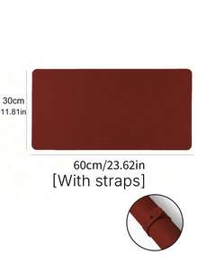 1pc Waterproof And Durable Nail Art Table Mat, Made Of Waterproof And Soft PU Leather, Designed For Studio Tabletops And Foldable Nail Art Armrests. Ideal For Nail Artists In Salons And For Home Use. - red brown - View 10