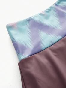 Cheerettes Women's Colorblock Pocket Skort For Daily Fitness And Sports - Purple - View 8