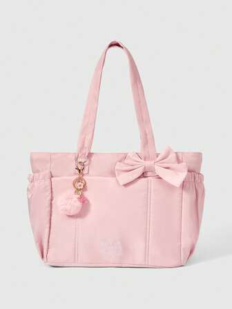 Kawaii Borse tote da donna, rosa, borsa da spiaggia