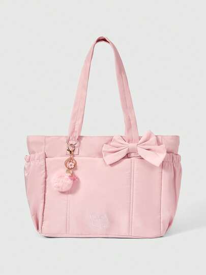 ROMWE Kawaii Women Tote Bags , Pink ,Beach Bag