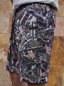LEOGASHI LEOGASHI Men's Digital Print Loose Woven Shorts, Suitable For Summer, Streetwear Style - Multicolor - View 5