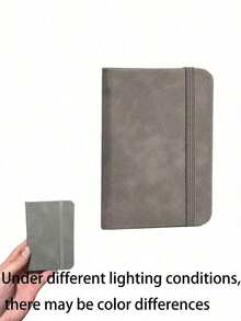 SHEIN 1 Compact A7 Pocket Notebook - 200 Lined Pages, Matte Finish, Multi-Color Portable Mini Diary Notebook With Zipper Closure, Convenient For Taking Notes On The Go, Mini Notepad - one-size - View 7
