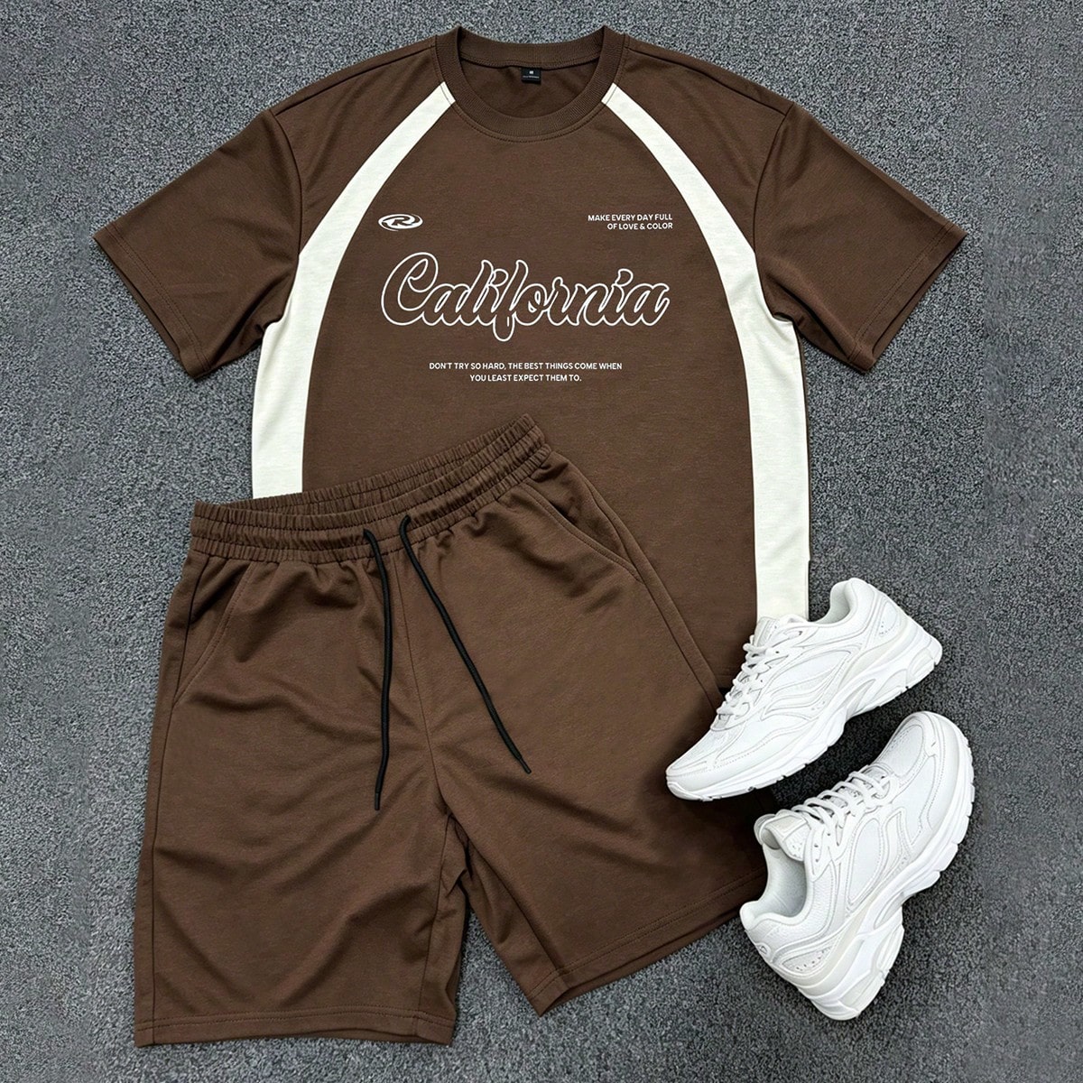 Set di magliette da uomo, set di magliette a maniche corte con girocollo da uomo, vestibilità ampia, set di magliette casual a maniche corte con