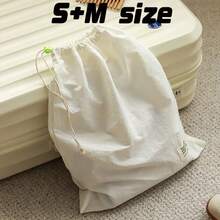 1pc/2pcs Drawstring Storage Bag, Portable Travel Organizer Pouch For Clothes, Shoes, Cosmetics, Multi-Purpose ,Reusable Drawstring Bag, Lightweight Travel Storage Pouch For Luggage Organization - View 18