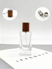Haus Hana 1 Stück quadratische klare Glas Sprühflasche, leerer Parfüm Nachfüllflasche mit Hals, Mini Parfüm, Reiseflaschen Set - Verschiedenfarbig - Übersicht 5