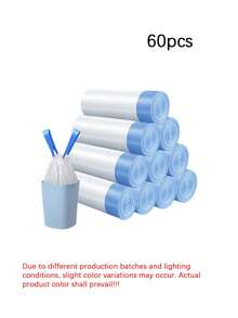 60/100 túi lót khay cát mèo XL có dây rút, tương thích với khay cát tự động UBPet C20 – túi đựng chất thải mèo siêu bền cho khay tự làm sạch và khay cát truyền thống (cũng dùng được làm túi rác thông thường) - trắng - Xem 8