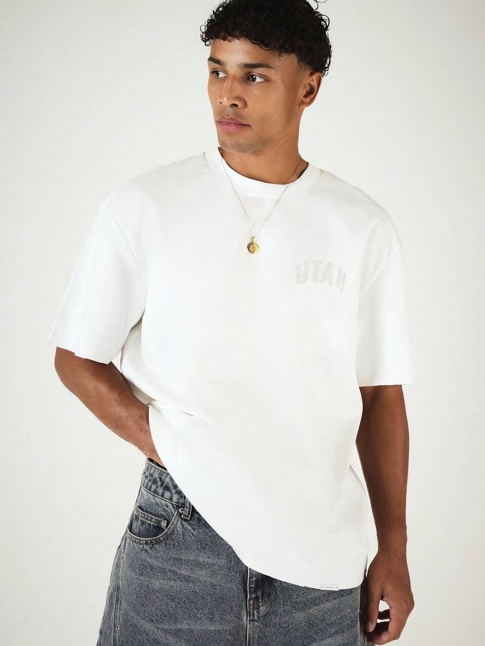 Utah Grand Canyon Regular Fit Crew Neck Short Sleeve Graphic Back Print T-Shirt For Casual Summer Wear