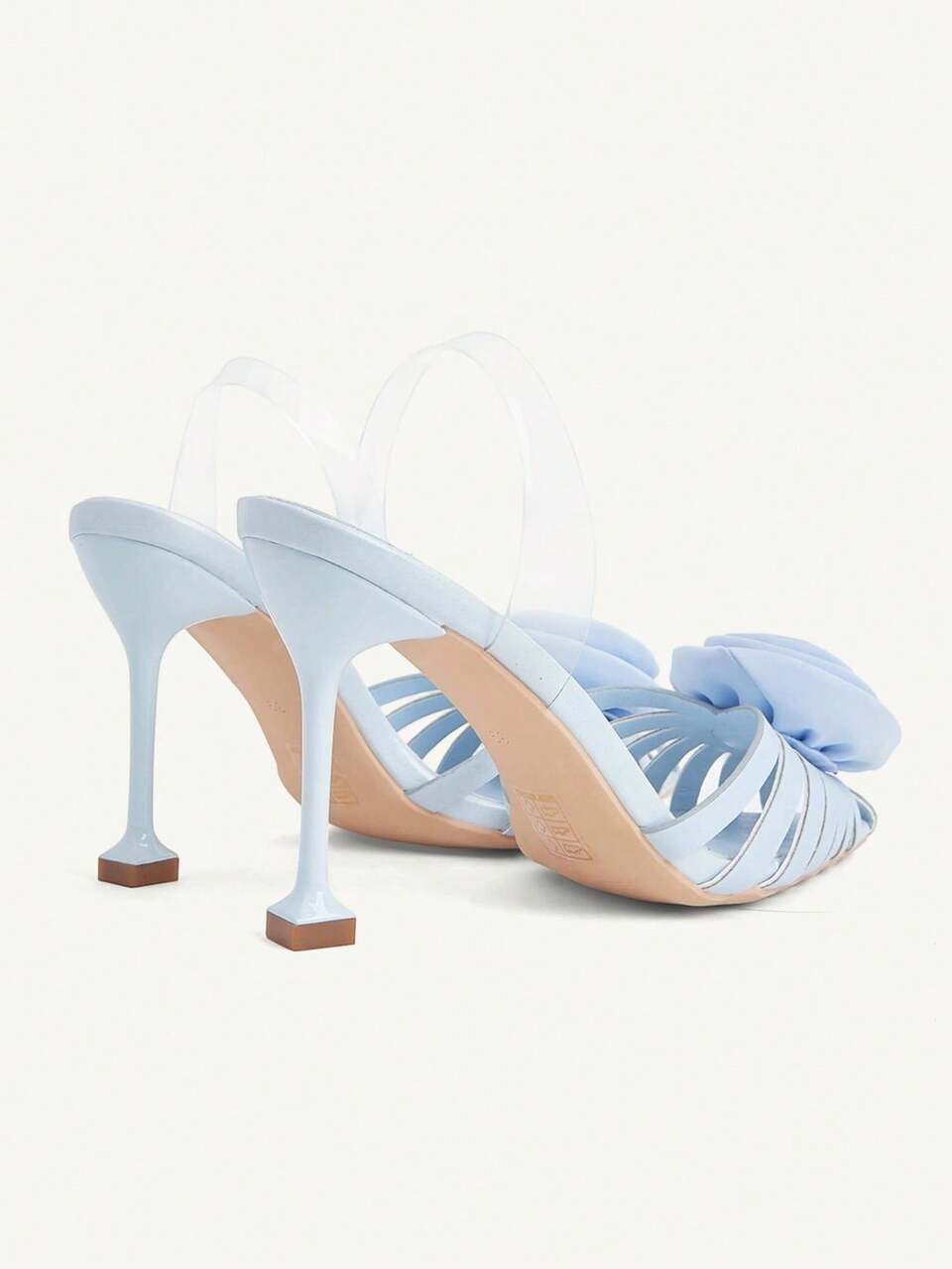CUCCOO CHICEST Women's European & American Fashion Blue Floral Sexy Pointed Toe Stiletto High Heel Sandals, Elegant Fairy Style Fall Shoes