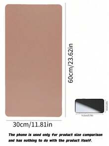 Waterproof And Durable Nail Art Table Mat, Made Of Waterproof And Soft PU Leather, Designed For Studio Tabletops And Foldable Nail Art Armrests. Ideal For Nail Artists In Salons And For Home Use. - brick red - View 4