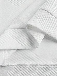Manfinity CasualCool 男士春夏四季通用長袖連帽衫，紋理面料拼接撞色設計，成熟休閒風長袖連帽衫 - 白色 - 查看 6