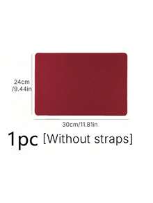 Waterproof And Durable Nail Art Table Mat, Made Of Waterproof And Soft PU Leather, Designed For Studio Tabletops And Foldable Nail Art Armrests. Ideal For Nail Artists In Salons And For Home Use. - Melon red - View 8