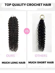 Boho Braids Kinky Curly 波希米亞風編髮 預分束羽毛鉤編人髮 隱形奇蹟結 小螺旋捲曲鉤編髮 100%人髮接髮 - SNatural - 查看 13