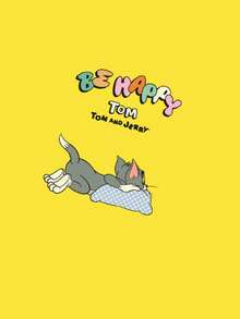 Notgurli TOM & JERRY X SHEIN 男士印花時尚四角內褲 (2入裝) - 彩色 - 查看 6