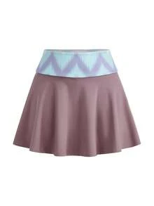Cheerettes Women's Colorblock Pocket Skort For Daily Fitness And Sports - Purple - View 7