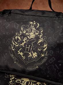 HARRY POTTER X SHEIN 霍格華茲魔法學院印花聚酯纖維旅行收納袋 分類收納袋 多尺寸可選 適用多種包款尺寸 適合短途旅行、長途旅行與居家日常收納 適用男孩、女孩、男士、女士及學生 魔法與學院主題 - 黑色 - 查看 5