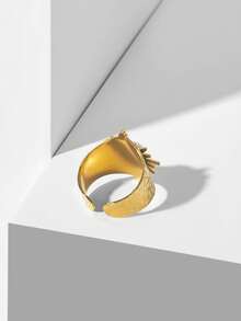 MOTF PREMIUM PRE GOLD PLATED SUN STONE RING - Yellow Gold - View 8