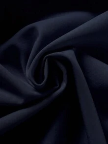 GlowEve CURVE 大尺碼女款純色圓領抓皺休閒派對洋裝 - 藏蓝色 - 查看 4