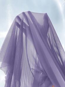 Slumberist 3D Floral Decor Lace Robe + Boning Waist Design Lace Cami Nightgown 2pcs Set - Lilac Purple - View 7