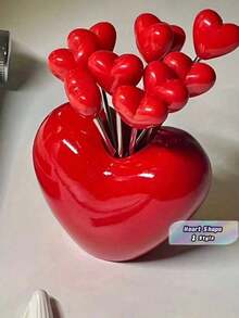 5/10 Piece Fruit Holding Forks In Heart And Fruit Shapes, Beautiful Kitchen Utensils, For Christmas - Multicolor - View 1