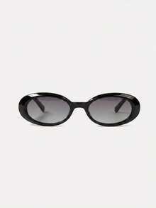 MOTF PREMIUM Gafas de moda con montura completa de forma ovalada - Negro oscuro - Ver 4