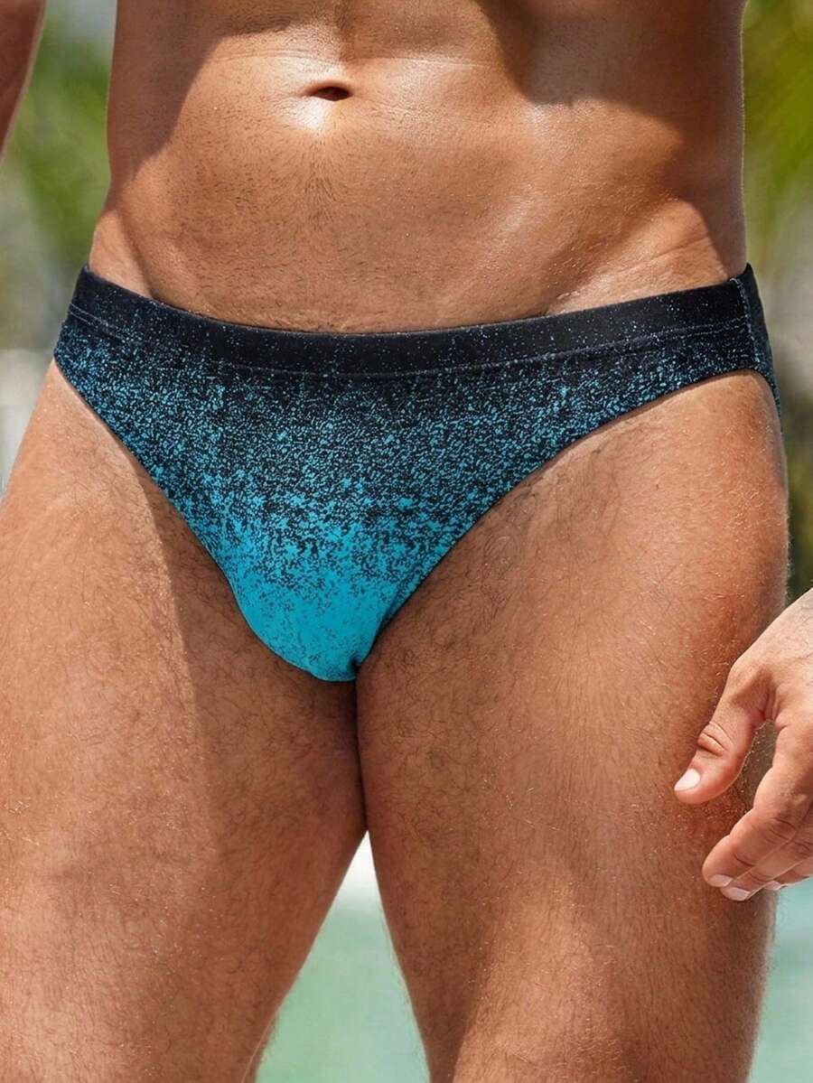 Surfspeed 2026 New Men's Gradient Elastic Waist Comfortable Beach Party Triangle Swim Trunks Holiday / Vacation / Beach / Hawaii / Tropical / Swim / Bathing - Multicolor - View 1